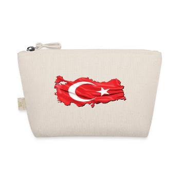 Türkei Türkiye Flagge in der Türkiye Landkarte - Bio-Täschchen - Natur - Vorne