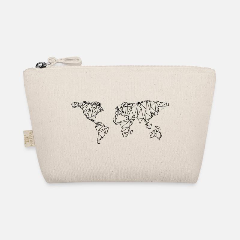 World map Organic Pouch