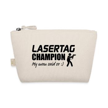 Lasertag Champion My Mum sad so - Bio-Täschchen - Natur - Vorne