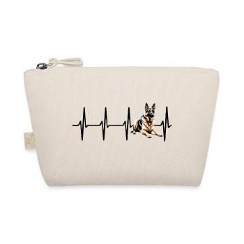 Heartbeat German Shepherd - Organic Pouch - nature - Front