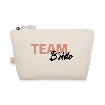 Team Bride - Wedding Wedding Bride - Organic Pouch - nature - Front