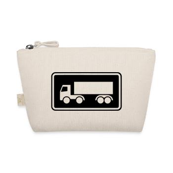 Shield Truck Inverted Trucker Truck print negative - Organic Pouch - nature - Front