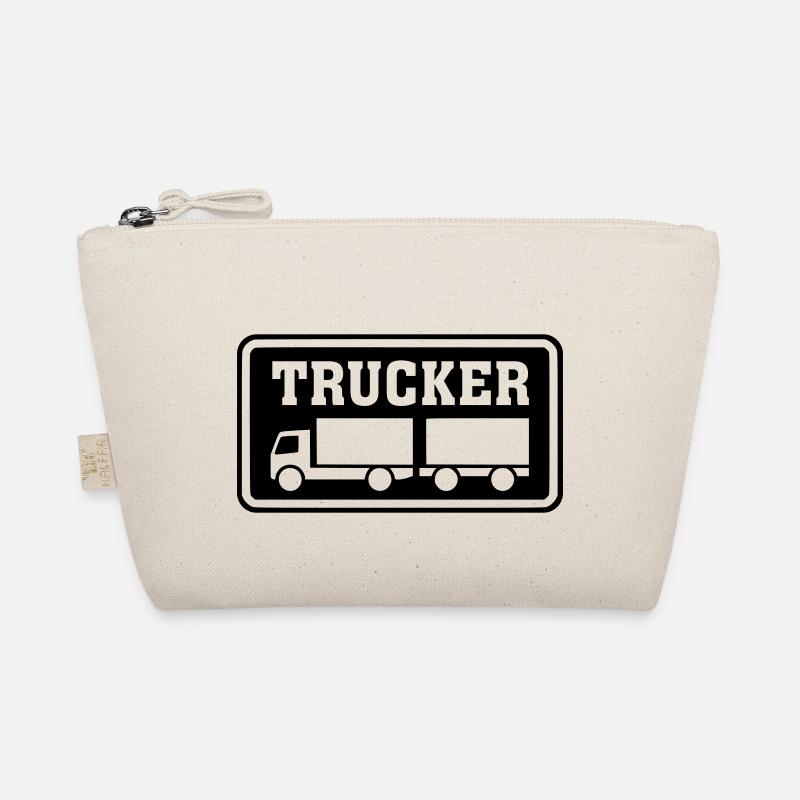 Shield Trucker Trailer Train Inverted Organic Pouch