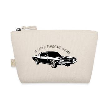I Love Muscle Cars - Organic Pouch - nature - Front