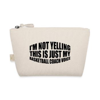 This Is Just My Basketball Coach Voice 4 - Organic Pouch - nature - Front