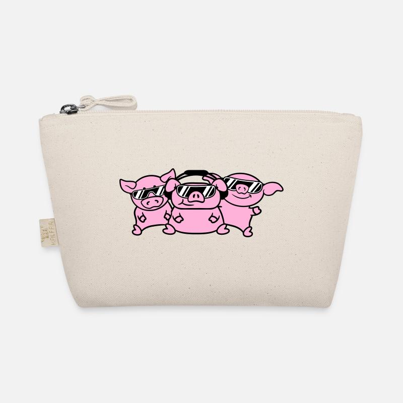 3 DJ Party Pigs Team Three Friends Party Crew Organic Pouch