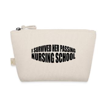 I Survived Her Passing Nursing School 25 - Organic Pouch - nature - Front