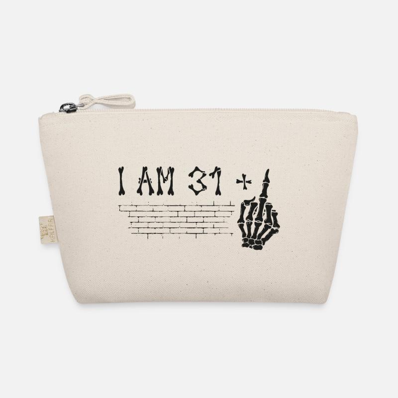 Ich bin 31 plus Mittelfinger - 32. Geburtstag Bio-Täschchen