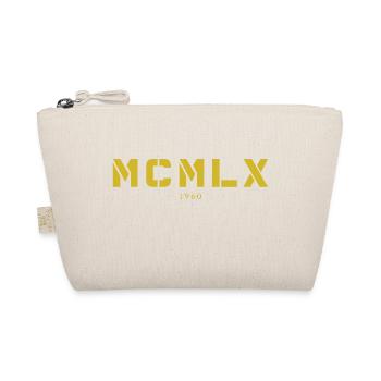 Roman numeral year of birth Made in 1960 - Organic Pouch - nature - Front