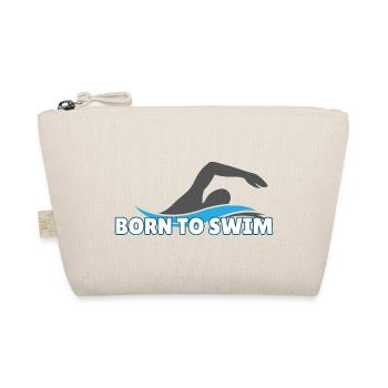 Born to swim - Organic Pouch - nature - Front