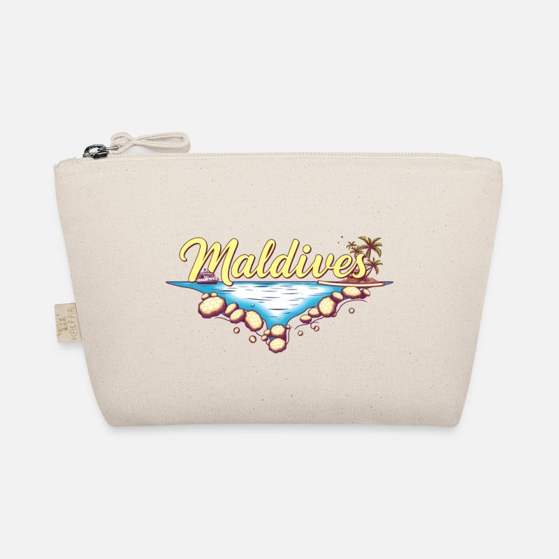 Malediven Geschenkidee - Bio-Täschchen - Natur