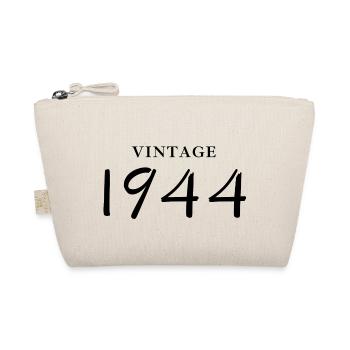 Jahrgang 1944 - Geschenkidee zum Geburtstag - Bio-Täschchen - Natur - Vorne