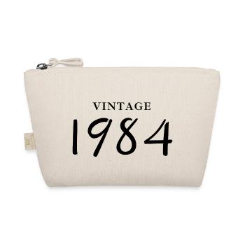 Jahrgang 1984 - Geschenkidee zum Geburtstag - Bio-Täschchen - Natur - Vorne
