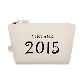 Jahrgang 2015 - Geschenkidee zum Geburtstag - Bio-Täschchen - Natur - Vorne