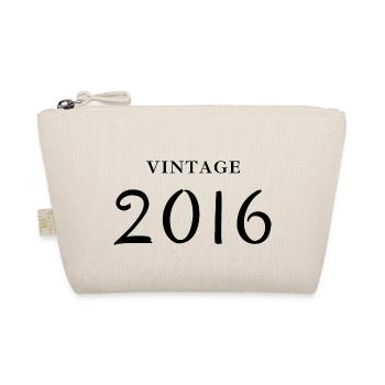 Jahrgang 2016 - Geschenkidee zum Geburtstag - Bio-Täschchen - Natur - Vorne