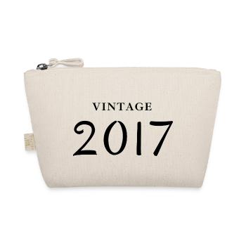 Jahrgang 2017 - Geschenkidee zum Jubiläum - Bio-Täschchen - Natur - Vorne