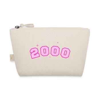 2000 Rosa Stern - Bio-Täschchen - Natur - Vorne