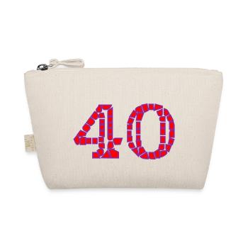 40. 40 ANS. 40e ANNIVERSAIRE. ANNIVERSAIRE 40 ANS. - Trousse biologique - nature - Devant