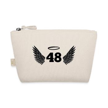 Angel Number 48 - 48th Birthday Wings - Organic Pouch - nature - Front