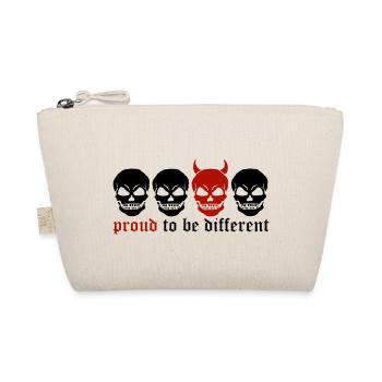 DIFFERENT SKULL - 2C - Organic Pouch - nature - Front