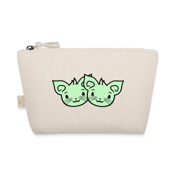 Deux chats heureux 2 amis Couple Équipe Couple - Trousse biologique - nature - Devant