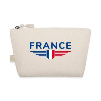 Ich liebe Frankreich Eleganz Stil Design Outfits - Bio-Täschchen - Natur - Vorne