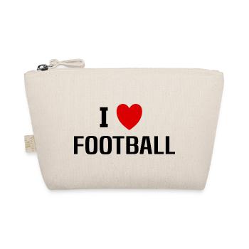 Ich liebe Fußball - Bio-Täschchen - Natur - Vorne