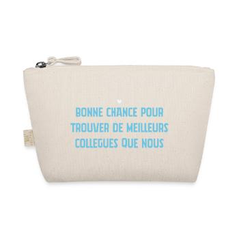 Man Humor Co-worker Departure Gift - Organic Pouch - nature - Front