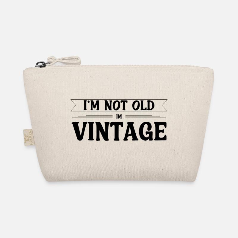 Ich bin nicht alt im Vintage Bio-Täschchen