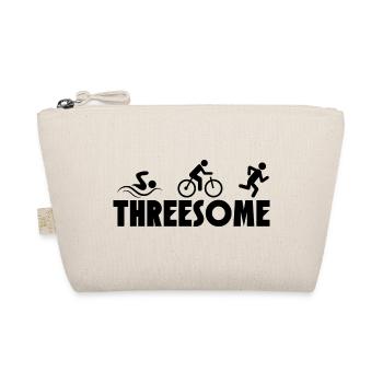 Triathlon Laufen Schwimmen Radfahren - Bio-Täschchen - Natur - Vorne