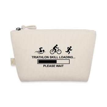Triathlon Laufen Schwimmen Radfahren - Bio-Täschchen - Natur - Vorne