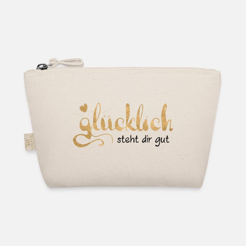 Glücklich steht dir gut Bio-Täschchen