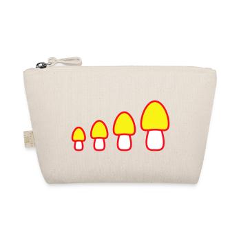 Beaucoup de champignons jaunes 4 petits grands rangs quatre champignons - Trousse biologique - nature - Devant