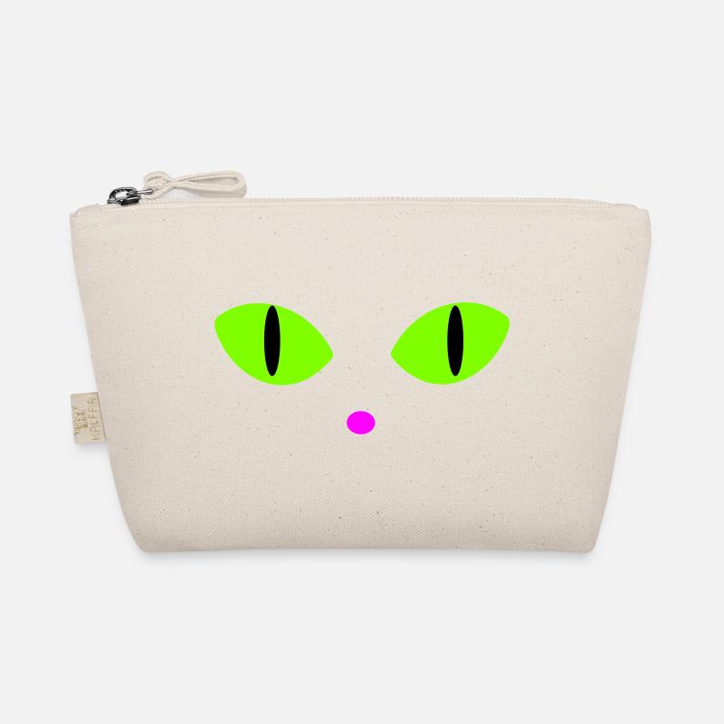 Yeux de chat verts - Trousse biologique - nature