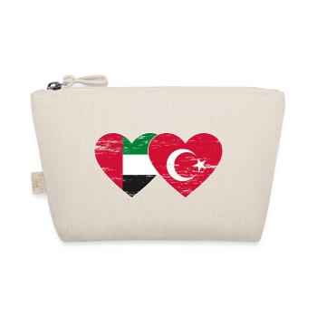 Émirats arabes unis Turquie Drapeau Coeur - Trousse biologique - nature - Devant