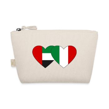 Émirats arabes unis Italie Drapeau Coeur - Trousse biologique - nature - Devant