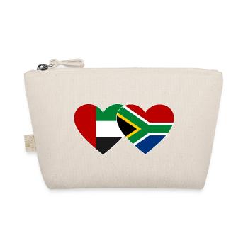 Émirats arabes unis Afrique du Sud Drapeau Coeur - Trousse biologique - nature - Devant