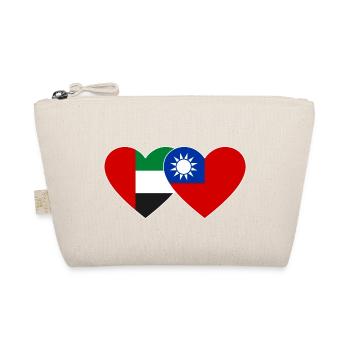 Émirats arabes unis Taïwan Drapeau Coeur - Trousse biologique - nature - Devant