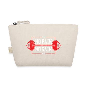 No Pain No Gain - Bio-Täschchen - Natur - Vorne