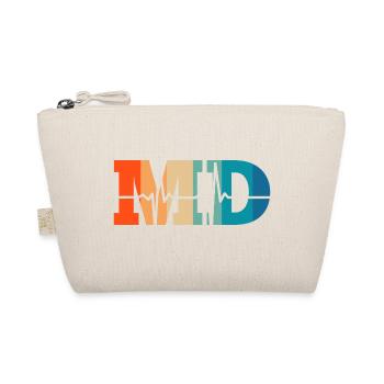Retro heartbeat medical doctor - Organic Pouch - nature - Front
