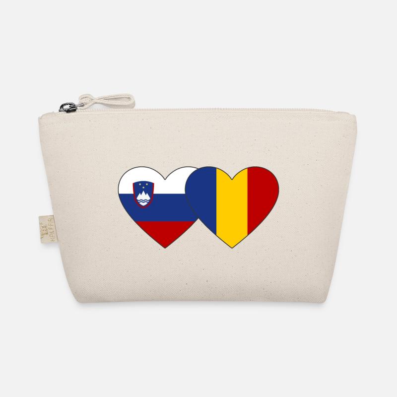 Slovénie Roumanie Drapeau Coeur utilisé Trousse biologique
