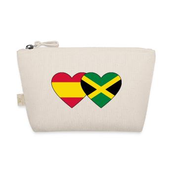 Espagne Jamaïque Drapeau Coeur - Trousse biologique - nature - Devant
