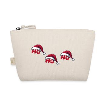 weihnachtsmann ho ho ho - Bio-Täschchen - Natur - Vorne