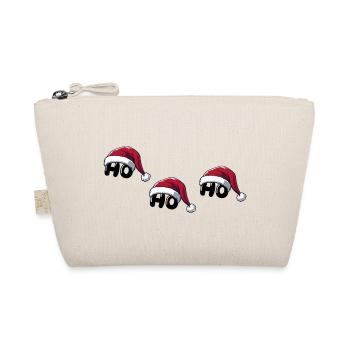 weihnachtsmann ho ho ho - Bio-Täschchen - Natur - Vorne