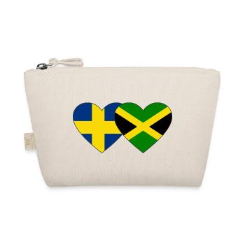 Suède Jamaïque Drapeau Coeur - Trousse biologique - nature - Devant