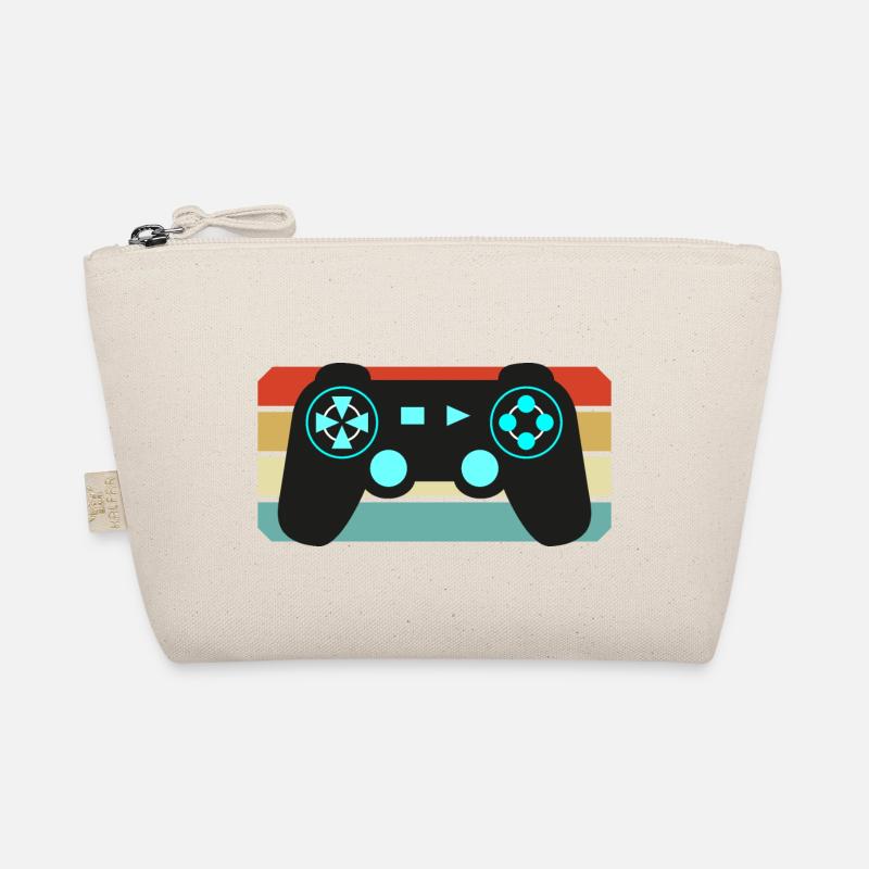 Vintage Retro Gaming Controller Bio-Täschchen