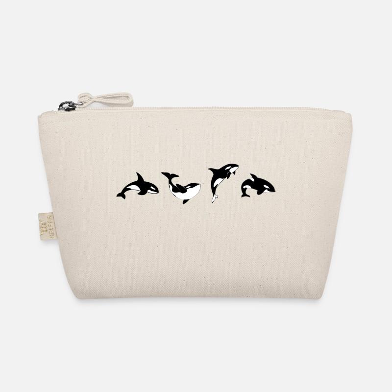 Orca Positions - Geschenkidee - Bio-Täschchen - Natur
