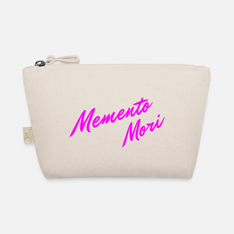 Memento Mori Farbenfroh - Bio-Täschchen - Natur