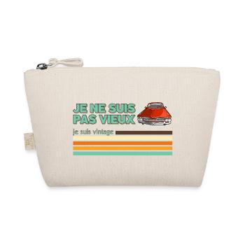 Ich bin nicht alt, ich bin Vintage - Opa Geschenk - Bio-Täschchen - Natur - Vorne