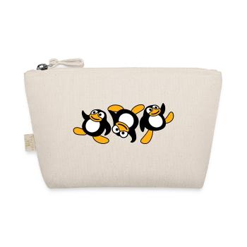 Trois pingouins breakdance Danse Fête Musique amusante - Trousse biologique - nature - Devant